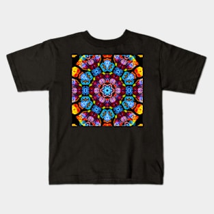 Blue magenta abstract Kids T-Shirt